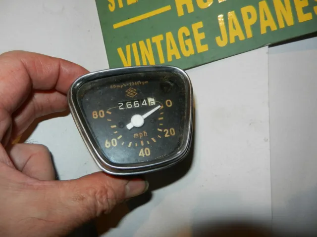 Suzuki M10, M12, M15,M15D,M30 1968 , K10,K11,K15 ,Genuine Speedometer ,Used