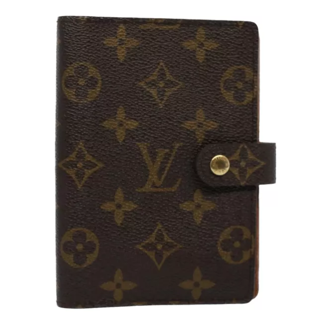 LOUIS VUITTON Monogram Agenda PM Day Planner Cover R20005 LV Auth 54411