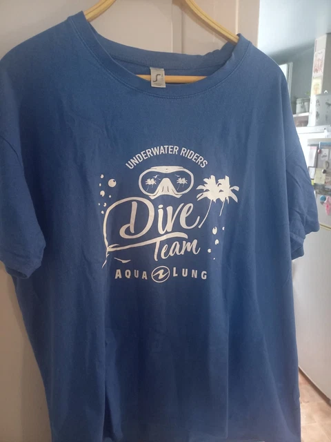 T-shirt GIL D’AURAY Bleu Taille M - 100% Coton - Neuf Sans étiquettes