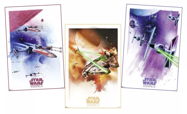 Star Wars Episode IV - VI Posterset Raumschiffe 61 x 91,5 cm Plakat Wanddeko