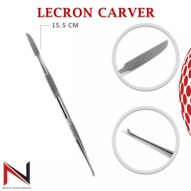 Set of 3 Dental Wax Carvers - Zahle Beale Lecron Carver and Laboratory Spatulas
