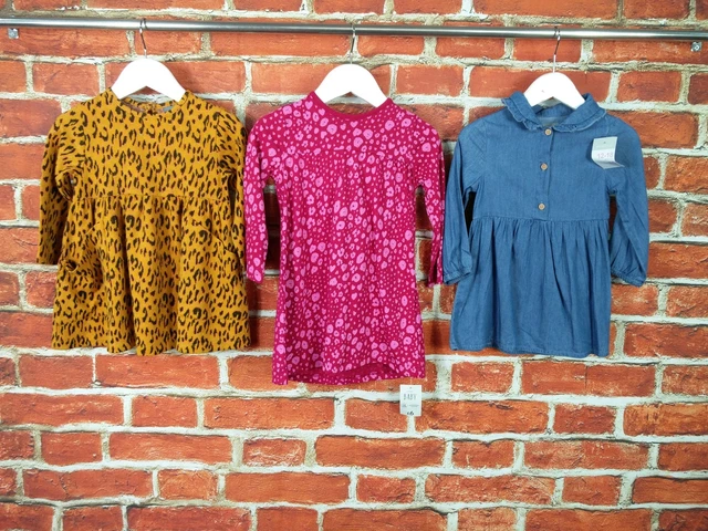 Baby Girls Bundle Age 12-18 Months Next Primark George Dress Set Leopard 86Cm