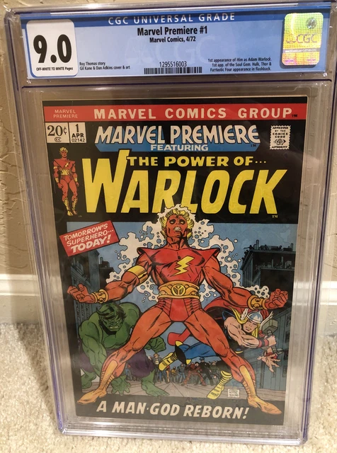 Marvel Premiere #1 CGC 9.0 First Adam Warlock Appearance 1st App VF/NM Key Grail