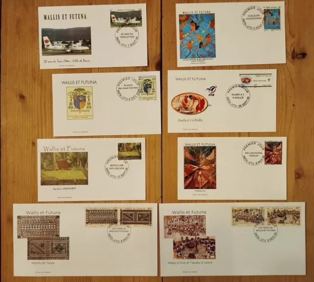 Wallis et Futuna Lot de 15 enveloppes Année 2006 1er jour Timbre premiers jour