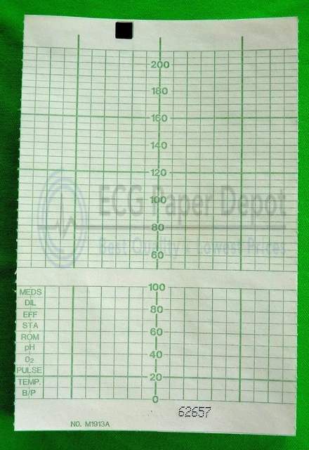 ECG EKG FETAL Monitoring Recording Paper Roll 40 Packs per Case 120mm x ...