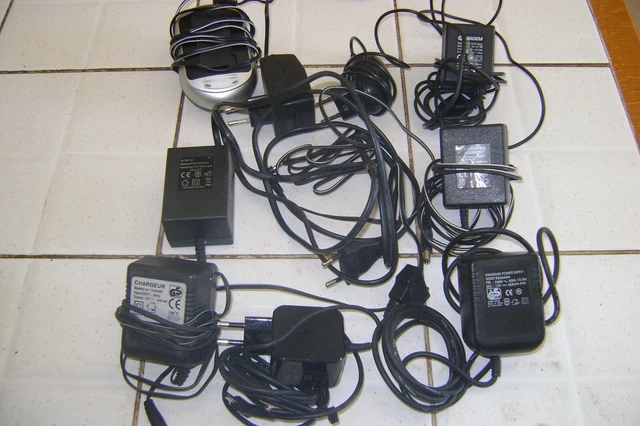 lot  de chargeur ac adapteur divers