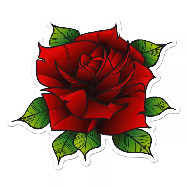 Red Rose Vinyl Decal Sticker - ebn9185