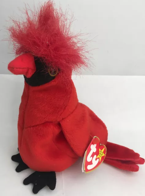 Ty Beanie Baby Rare Mac the Cardinal 1999/1998 Tag Errors Retired word errors