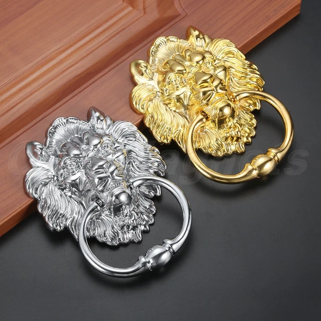 Antique Lion Head Pull Handle for Cabinet Closet Wardrobe Bookcase Cupboard