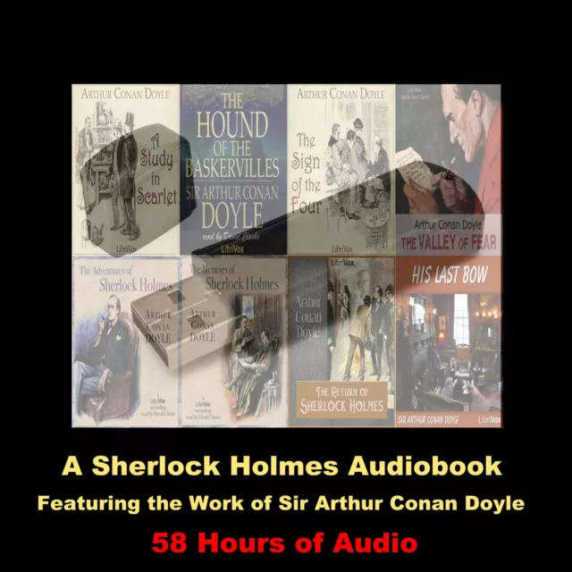 Sherlock Holmes Audiobooks. 4 Novels 45 Short Stories On A Usb Flash Drive!