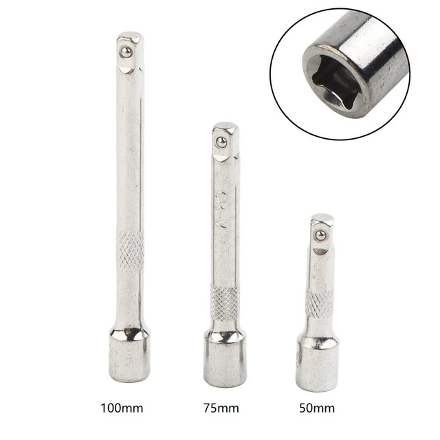 Adaptateur Douille 1/2" à 3/8" Pour Cliquet - Acier Chrome-vanadium, Verrouillage à Bille