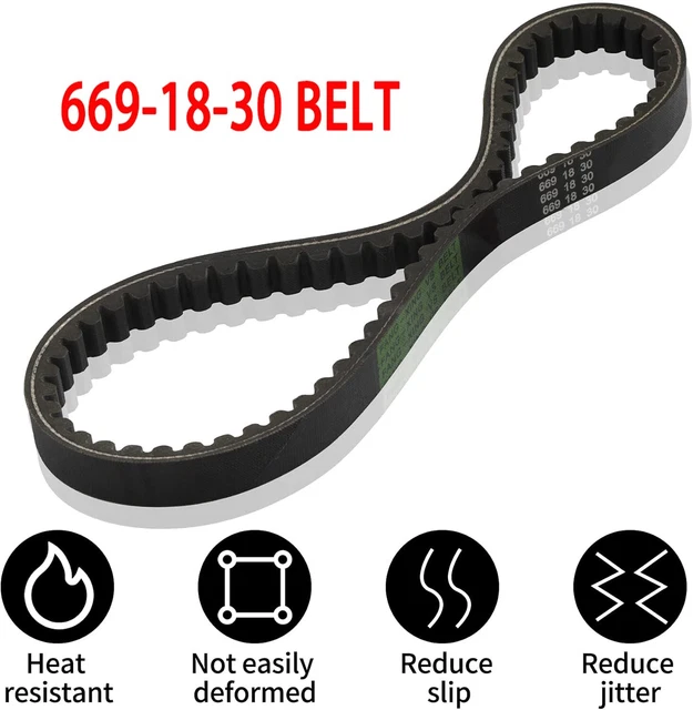 Drive Belt 669 18 30 For GY6 49CC 50CC Scooter - Fits Roketa, Taotao, Vespa, Jonway (Replaces 716417001188)