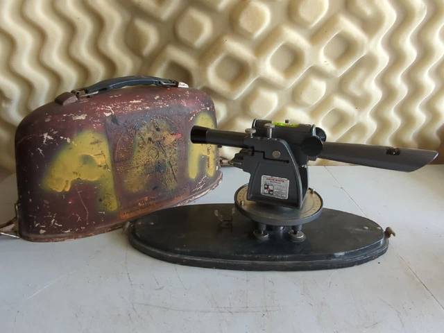 VINTAGE David White Meridian Model 8080 Transit Level Scope Surveying Tool +Case