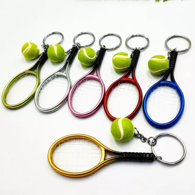 Key Chain Sport Key Ring Tennis Pendant Car Key Ring Tennis Racket Keychain