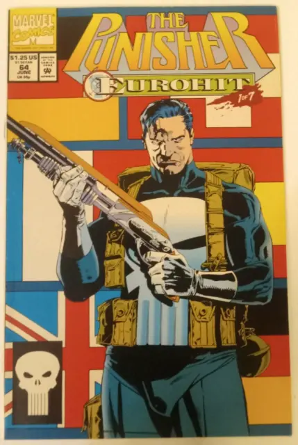 Marvel Comics The Punisher: EuroHit 1 Of 7 #64 AJune 1991
