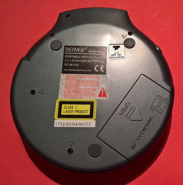 DENVER Tragbarer CD Player DMP347 DIGITAL ANTI SHOCK SYSTEM 6