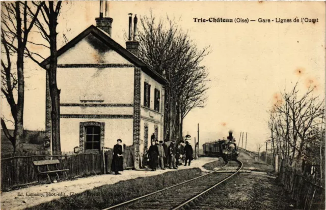 CPA AK TRIE-CHATEAU Gare Lines de l'Ouest (860615)