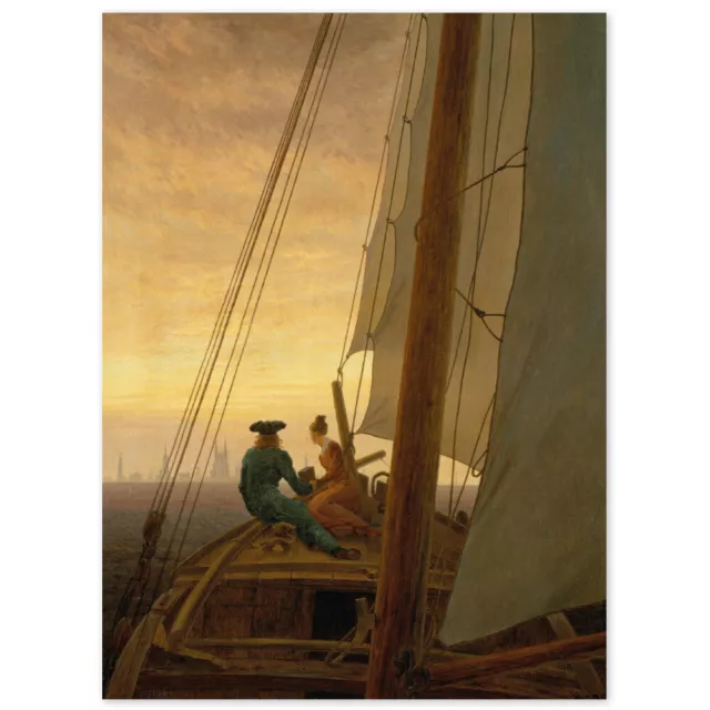 Caspar David Friedrich, Auf dem Segler, Poster