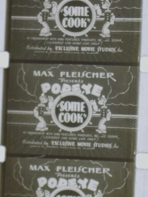 1930s POPEYE Some Cook Vintage Cartoon 16mm Film movie