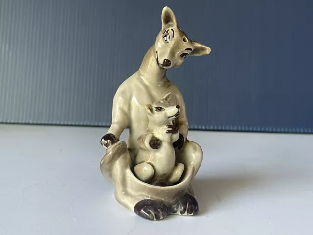Ceramic Arts Studio Kangaroo & Joey Salt & Pepper Shakers