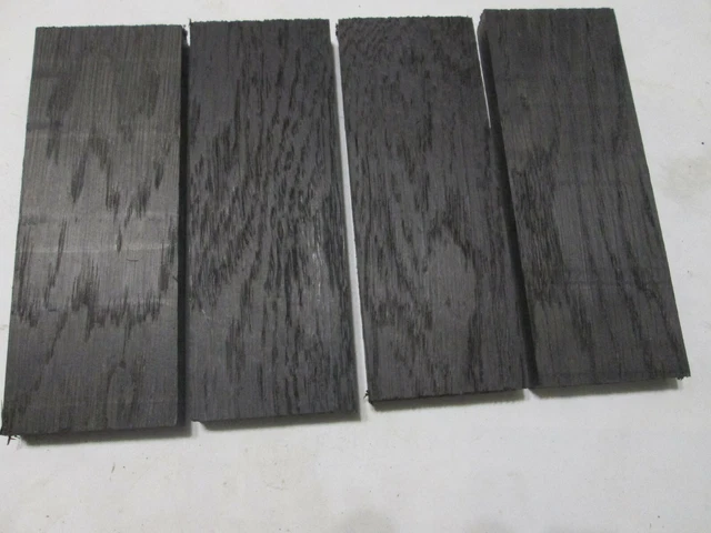 4pcs lot Bog Oak morta wood Woodturning/ (50*12*135mm) 1000-5800 Years Old