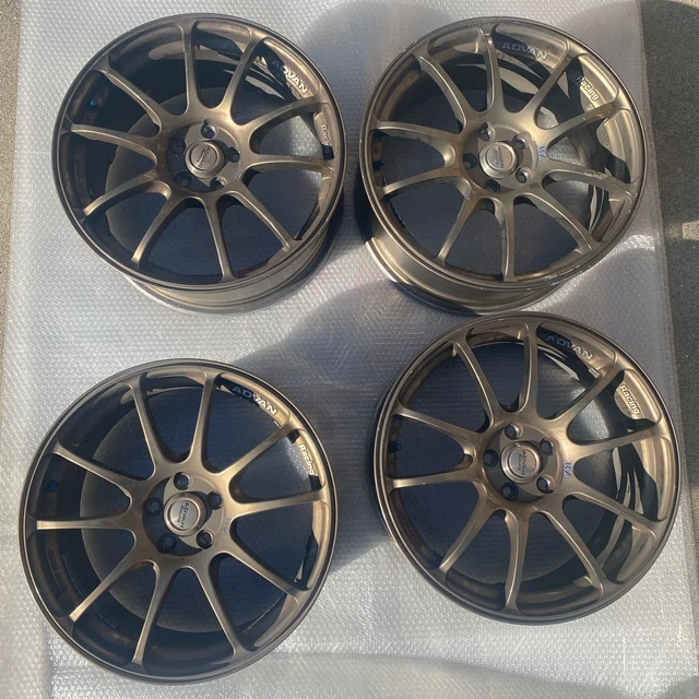 ADVAN RACING RZ Wheels Rims 17x7.5J 5×100 +50 Set4 JDM SUBARU RAYS BBS ...