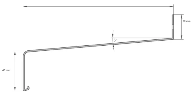 Appui de Fenêtre en Aluminium Blanc ; Tous Rapports Tôle 1,2mm 2