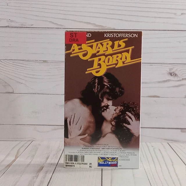 A STAR IS Born VHS Tape 1976 Romance/Drama Barbara Streisand Kris