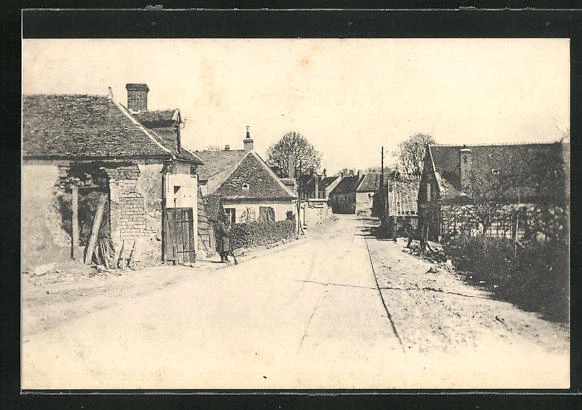 CPA Jonchery, vue de la rue
