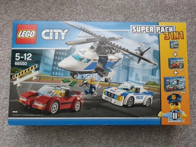 LEGO CITY 66550 Police Super Pack 3 In 1 Minifigures NEW SEALED