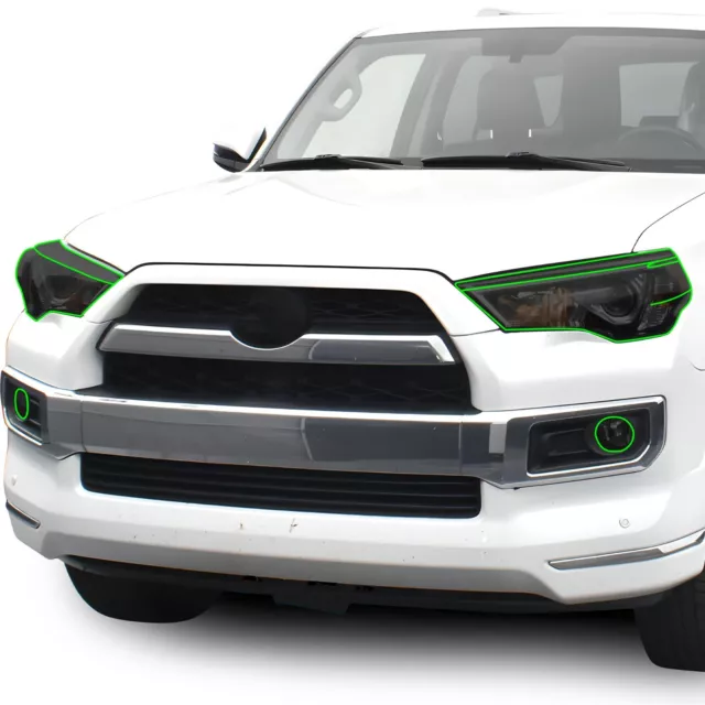 Fits Toyota 4Runner 2014-2023 Head Light Precut Smoked PPF Tint Cover Headlight