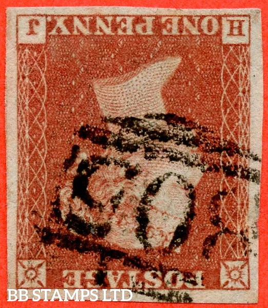 SG. 8wi. B2 (1)c. " HJ ". 1d Red Brown. Plate 174. INVERTED WATERMARK. A  B72591