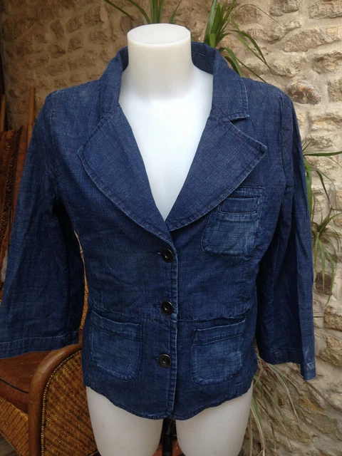 Veste Femme MANOUKIAN - Jeans Coton Bleu - Taille 42 - Occasion Très Bon État