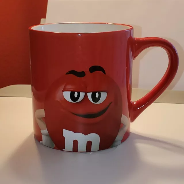 M&Ms Coffee Mug - Red Looks Good on Me - Mars Candy Collectible - Very Nice!