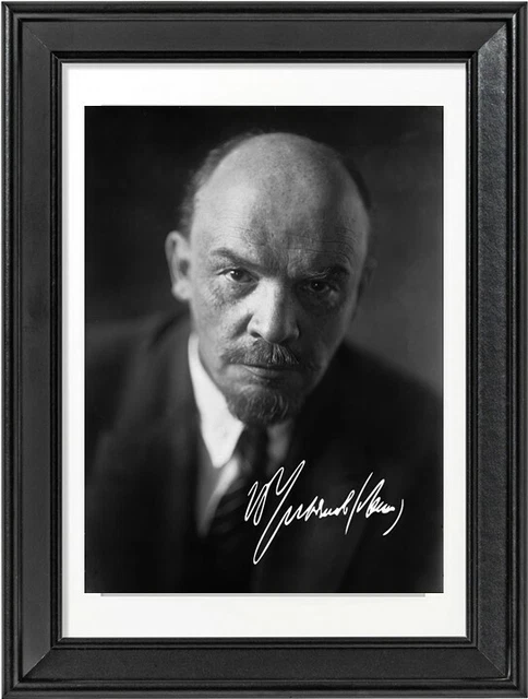 WLADIMIR ILJITSCH LENIN Autogramm mit Bilderrahmen Sowjetunion ...