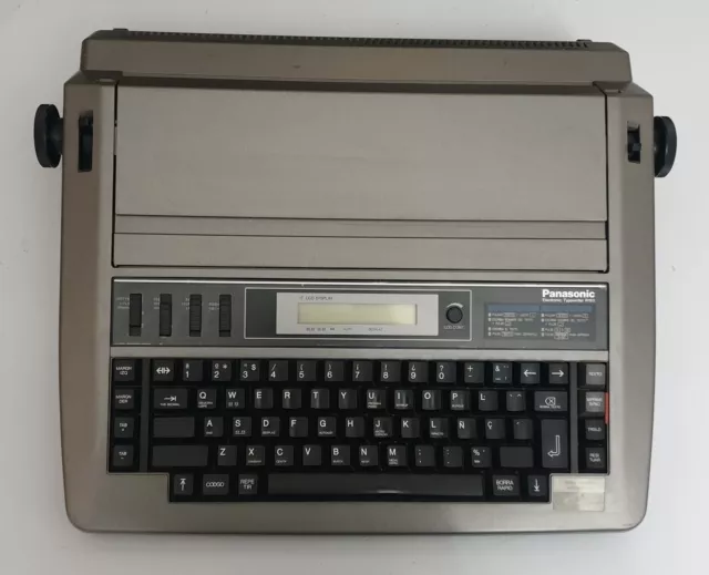 MAQUINA DE ESCRIBIR ELECTRÓNICA PANASONIC KX-R193 VINTAGE 1990s