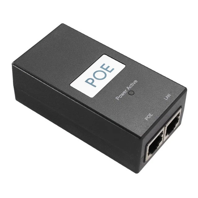 48V 0.5A DESKTOP POE Injector Adapter Surveillance CCTV for IP