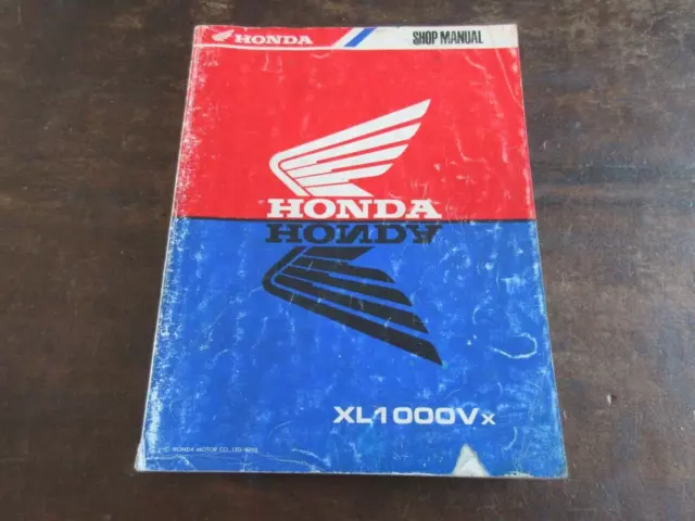 Honda XL1000V varadero 1998  Shop manual Werkstatthandbuch Reparaturanleitung