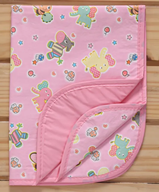 Diaper Changing Mat with Multiprint - Pink (Prints May Vary) - for babies