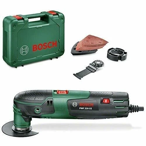 OUTIL MULTIFONCTION BOSCH PMF 220 CE 220V set de 6 feuilles abrasives