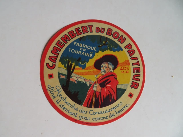 ETIQUETTE DE fromage Camembert Elle et Vire EUR 2,80 - FR