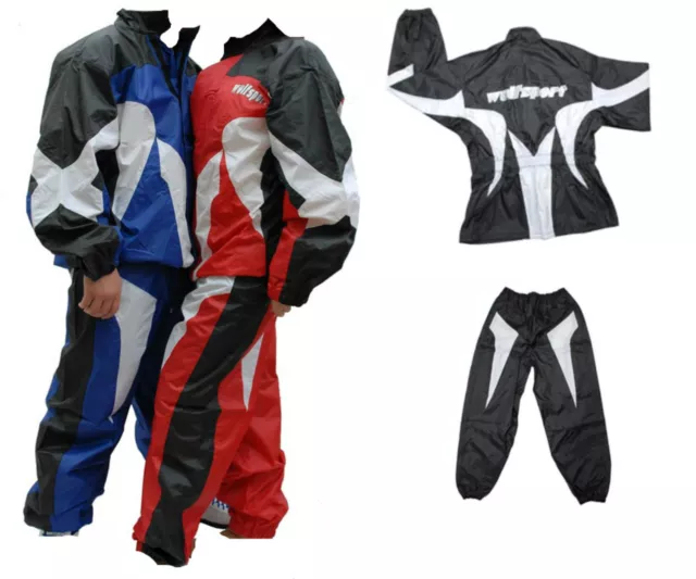 Wulfsport WATERPROOF Rain Suit Pants Jacket Motocross Trials Motorcycle Enduro