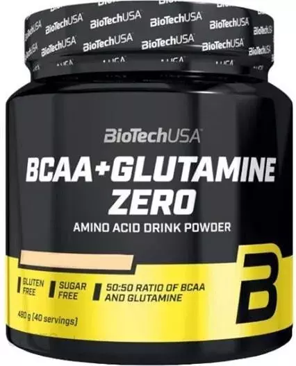 BioTech USA BCAA+Glutamine Zero, Orange, 480g