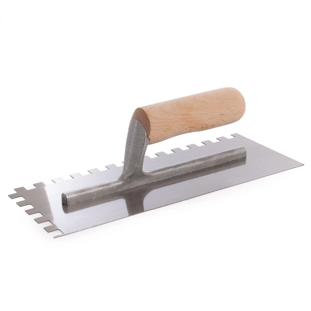 RST RTR6260 Entaillé Truelle Avec Poignée en Bois 11 x 11.4cm 10mm Cran