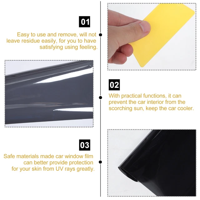 2 Count Auto Car Window Tint Film Sun Blocking Window Film Explosion- Proof Film 12