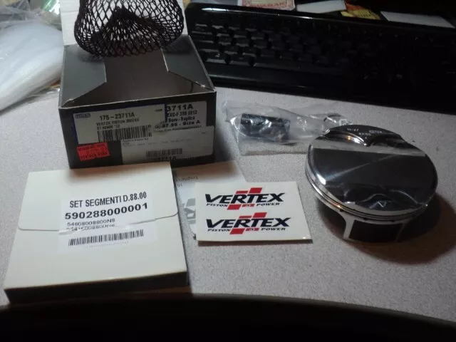 2012-2016 Ktm Husqvarna 350 Exc-F Xc-F  Piston Kit W Rings Clips Pin Nos 23711A