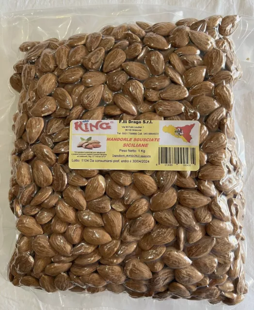 AMANDES COQUÉES Sicile 1kg-1000g (king) Origine Italie