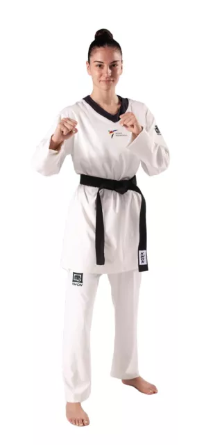 KWON Taekwondo Anzug Slimfit WT anerkannt. TKD DOBOK. neuartiger schmaler Schnit