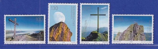 Liechtenstein 2009 100 Jahre Alpenverein Gipfelkreuze Kuegrat Mi.-Nr. 1514-17 **