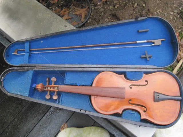 Sehr alte 4/4 Geige Violin Violon Bratsche zum Restaurieren